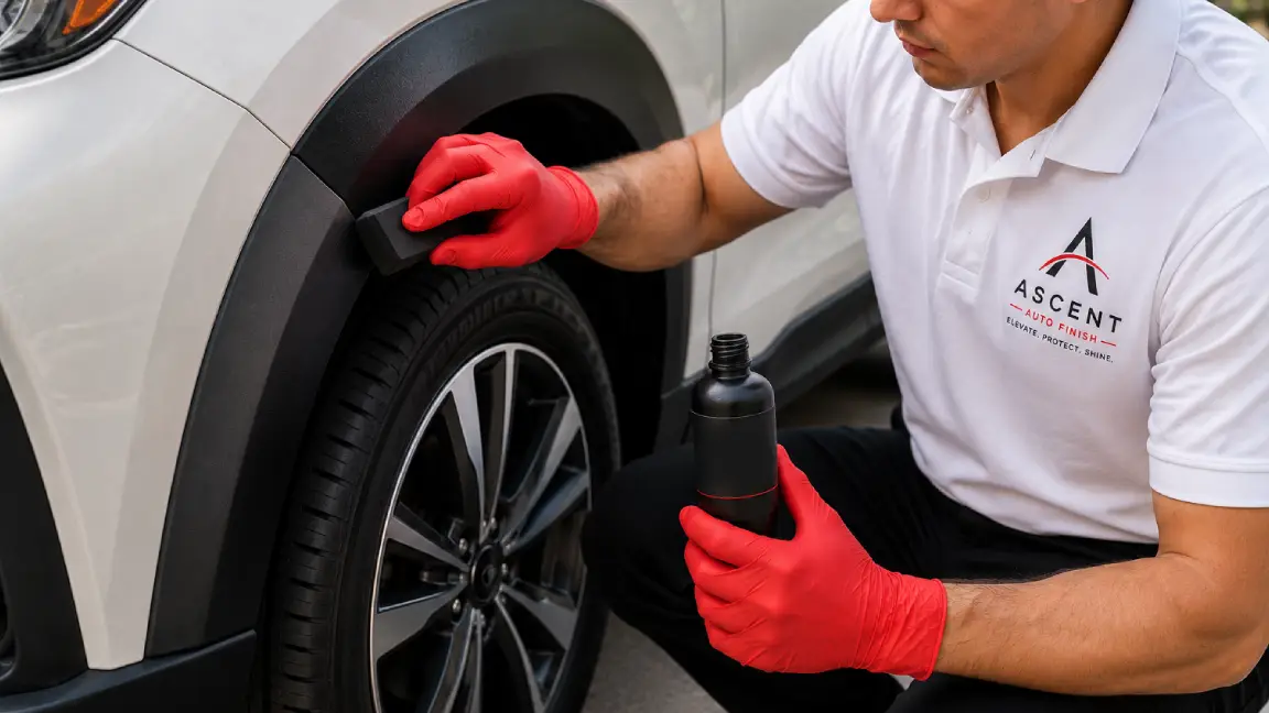 Black Trim Restoration enhancement by Ascent Auto Finish Co.