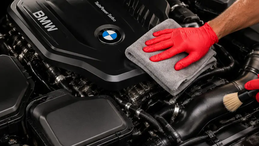 Engine Bay Detail enhancement by Ascent Auto Finish Co.