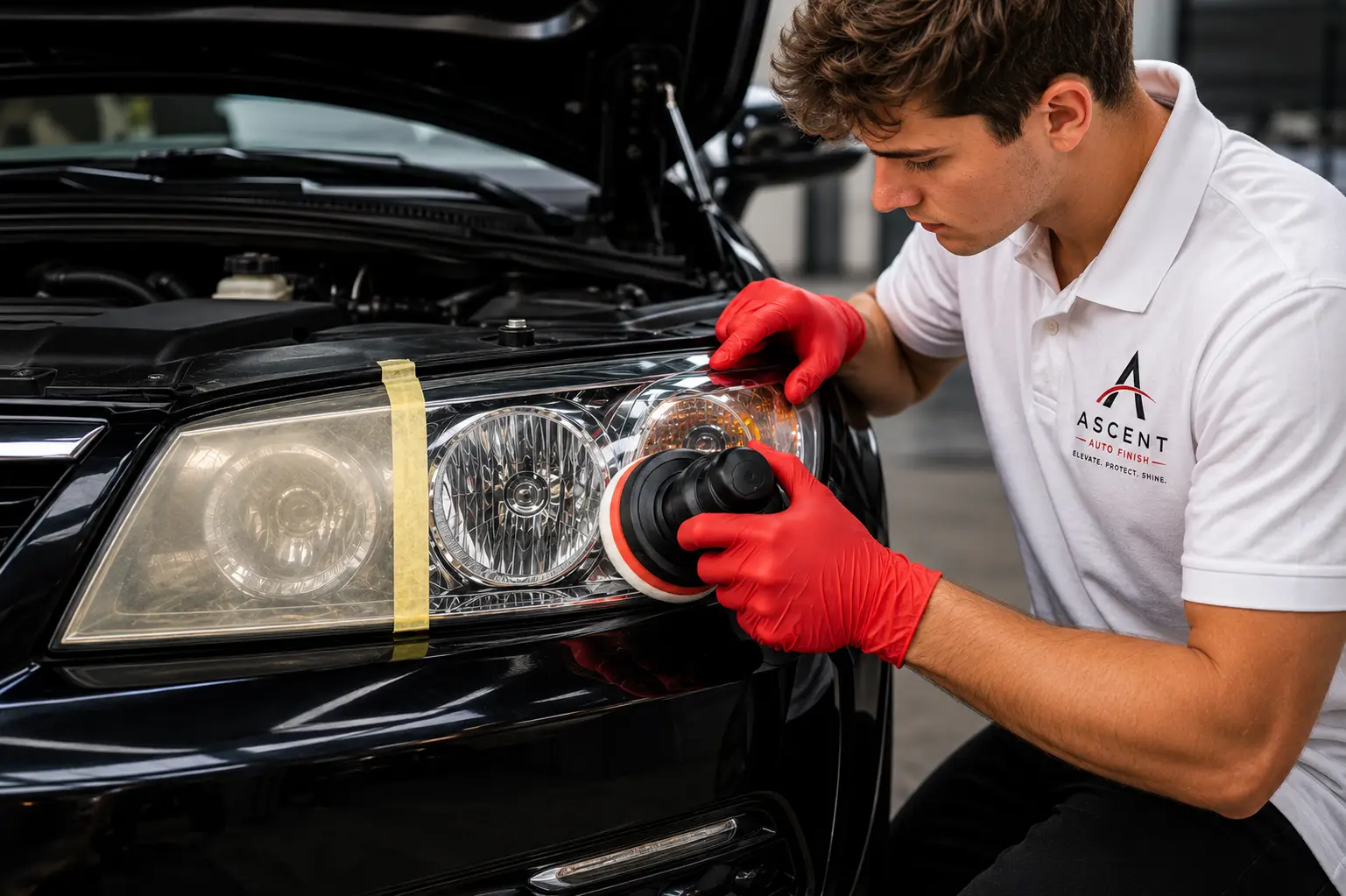 Headlight Restoration enhancement by Ascent Auto Finish Co.