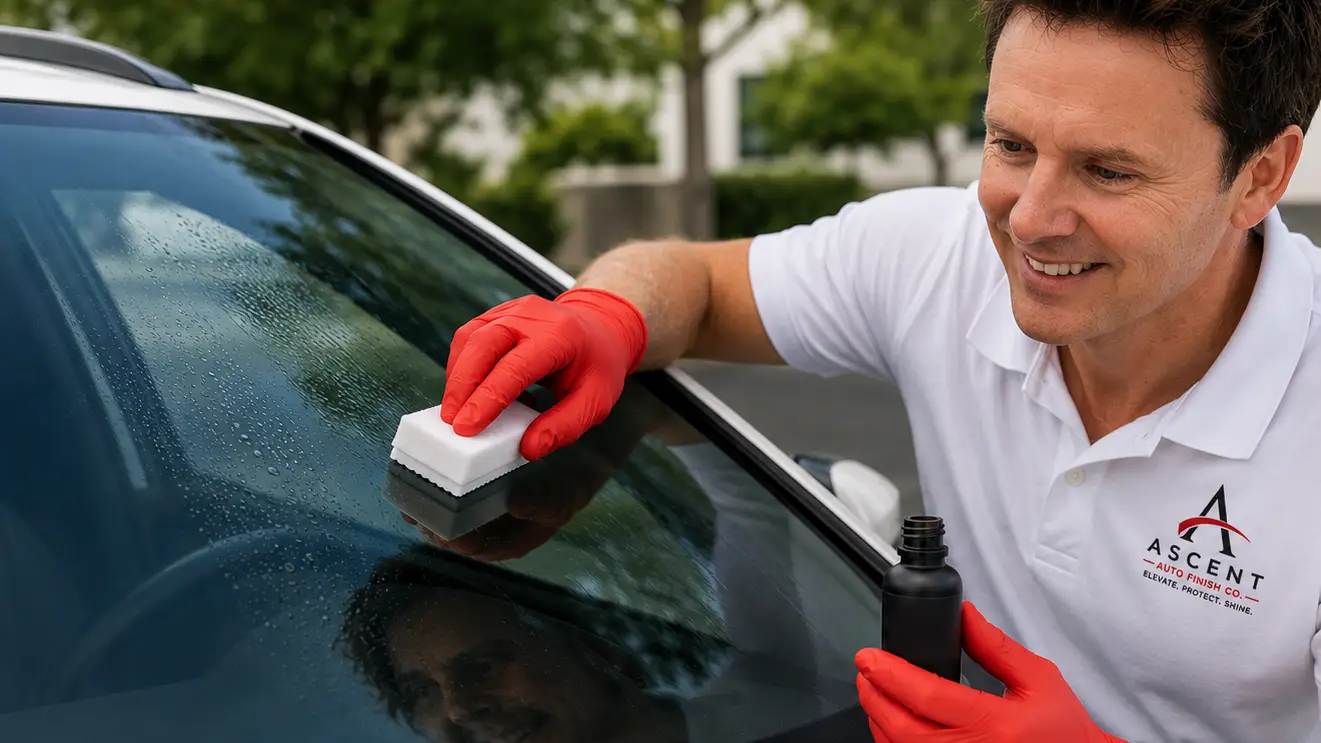 Windshield Coating enhancement by Ascent Auto Finish Co.